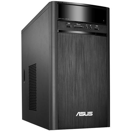 Sistem desktop ASUS K31CD-RO021D Intel Core i3-6100 3.70GHz, Skylake, 4GB, 1TB, DVD-RW, nVIDIA GeForce GT 730 2GB, Free DOS, Black, Mouse + Tastatura +Mousepad