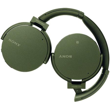 Casti audio MDRXB950N1G, EXTRA BASS, Noise cancelling, Wireless, Bluetooth, NFC, Verde