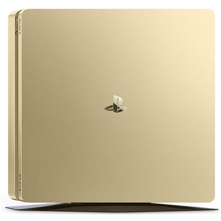 Consola Playstation 4 SLIM, 500 GB Editie Limitata Gold + controller DualShock 4 V2 Gold