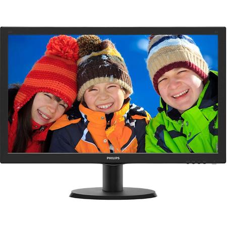Monitor LED Philips 243V5LSB5/00 23.6 inch 5 ms Black