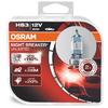 Set 2 becuri auto halogen pentru far Osram HB3 Night Breaker Unlimited, 12V, 60W