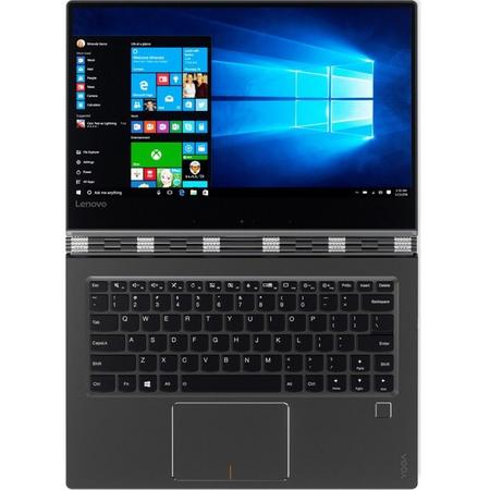 Laptop 2-in-1 Lenovo 13.9" Yoga 910, FHD IPS Touch, Intel Core i7-7500U , 8GB DDR4, 512GB SSD, GMA HD 620, Win 10 Home, Gun Metal