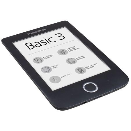 eBook Reader BASIC 3, afisaj E Ink Carta, 8GB, Wi-Fi, Negru