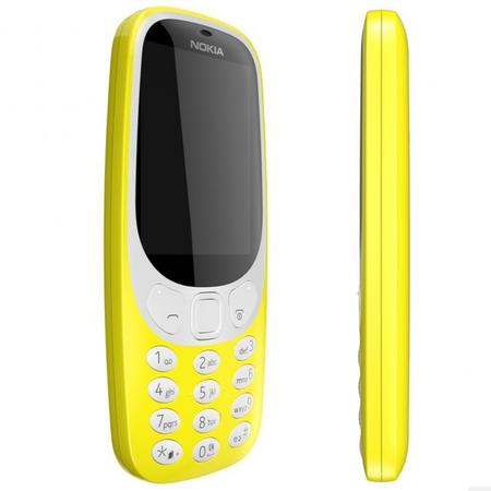 Telefon mobil Nokia 3310 (2017), Dual SIM, galben
