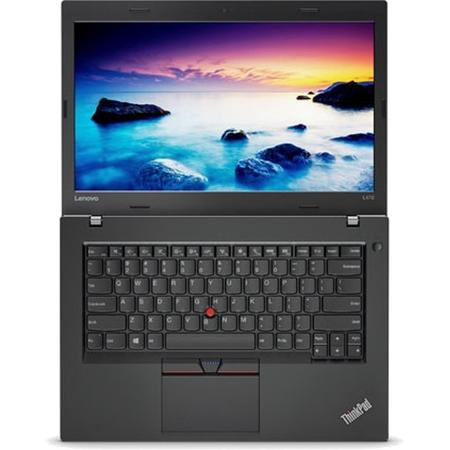 Laptop Lenovo 14'' ThinkPad L470, FHD IPS,  Intel Core i5-7200U , 8GB DDR4, 256GB SSD, GMA HD 620, FingerPrint Reader, Win 10 Pro, Black