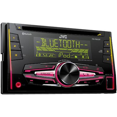 Radio CD auto JVC KW-R920BT, 2DIN, 4x50W, USB, AUX, Bluetooth, subwoofer control, iluminare alb