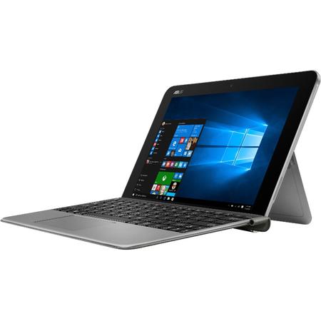 Laptop 2-in-1 ASUS 10.1" Touchscreen, Intel Quad-Core Atom x5-Z8350 up to 1.92 GHz, 2GB, 64GB eMMC, Intel HD Graphics, Windows 10, Gray