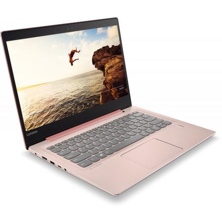 Laptop Lenovo IdeaPad 520S-14IKB Intel Core i5-7200U 2.50 GHz, Kaby Lake, 14", Full HD, IPS, 4GB, 1TB + 128GB SSD, Intel HD Graphics, Windows 10 Home, Ballerina Pink