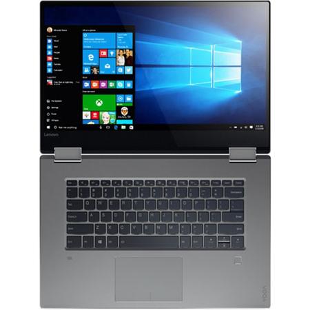 Laptop 2 in 1 Lenovo YOGA 720-15IKB Intel Core i7-7700HQ 2.80 GHz, Kaby Lake, 15.6", Full HD, IPS, Touchscreen, 8GB, 512GB SSD, nVIDIA GeForce GTX 1050 4GB, Windows 10 Home, Grey