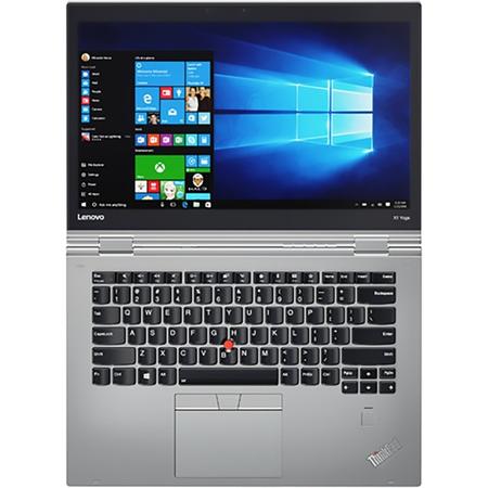 Laptop 2-in-1 Lenovo ThinkPad X1 Yoga Gen 2, Intel Core i7-7500U 2.70 GHz, Kaby Lake, 14", WQHD, IPS, Touchscreen, 8GB, 512GB M.2 SSD, Intel HD Graphics 620, FingerPrint Reader, Windows 10 Pro, Silver