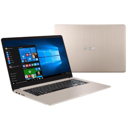 Laptop ASUS S510UQ-BQ202T Intel Core i7-7500U 2.70 GHz, Kaby Lake, 15.6", Full HD, 4GB, 1TB, NVIDIA GeForce 940MX 2GB, Windows 10, Gold