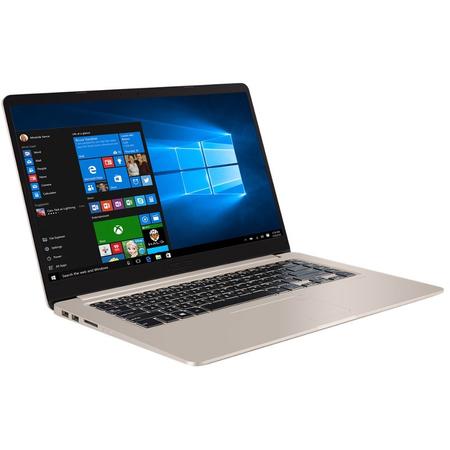 Laptop ASUS S510UQ-BQ303 Intel Core i5-7200U 2.50 GHz, Kaby Lake, 15.6", Full HD, 4GB, 1TB, NVIDIA GeForce 940MX 2GB, Endless OS, Gold