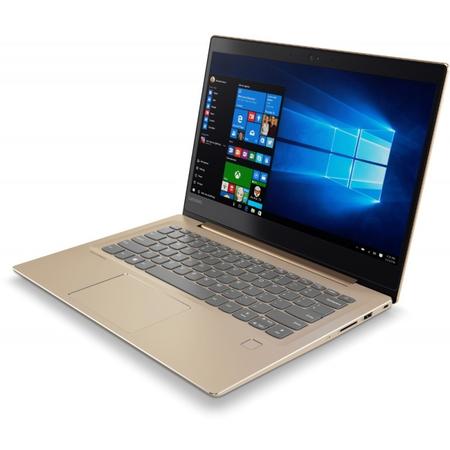 Laptop Lenovo IdeaPad 520S-14IKB Intel Core i5-7200U 2.50 GHz, Kaby Lake, 14", Full HD, IPS, 4GB, 1TB + 128GB SSD, Intel HD Graphics, Windows 10 Home, Golden