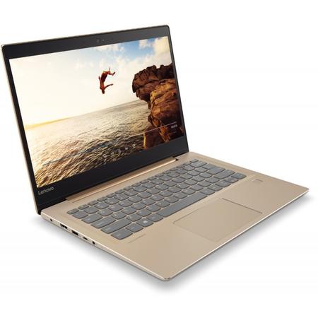 Laptop Lenovo IdeaPad 520S-14IKB Intel Core i5-7200U 2.50 GHz, Kaby Lake, 14", Full HD, IPS, 4GB, 1TB + 128GB SSD, Intel HD Graphics, Windows 10 Home, Golden