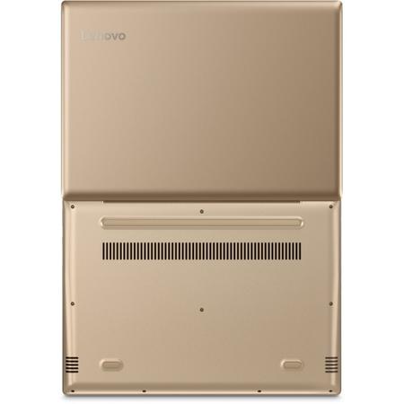 Laptop Lenovo IdeaPad 520S-14IKB Intel Core i7-7500U 2.70 GHz, Kaby Lake, 14", Full HD, IPS, 8GB, 1TB + 128GB SSD, Intel HD Graphics, Windows 10 Home, Golden