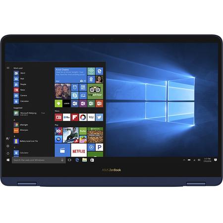 Laptop 2 in 1 ASUS ZenBook Flip S UX370UA-C4061R Intel Core i7-7500U 2.70 GHz, Kaby Lake, 13.3", Full HD, Touchscreen, 16GB, 512GB SSD, Intel HD Graphics 620, Windows 10 Pro, Royal Blue