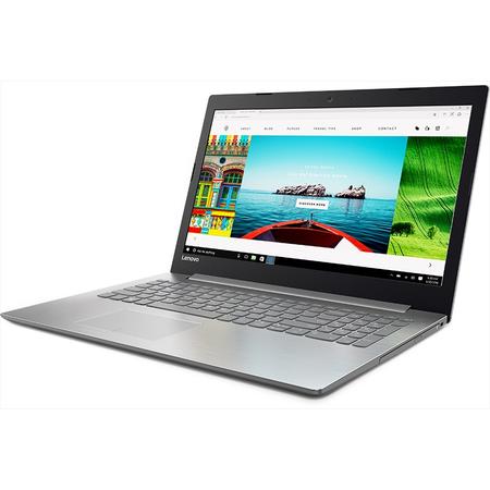 Laptop Lenovo 320-15AST Dual-Core AMD A9-9420 3.00 GHz, 15.6", 4GB, 1TB, DVD-RW, AMD Radeon 530 2GB, Free DOS, Platinum Grey