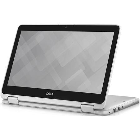 Laptop 2-in-1 DELL 11.6'' Inspiron 3168 (seria 3000), HD Touch,  Intel N3710 , 4GB, 128GB SSD, GMA HD 405, Win 10 Home, White