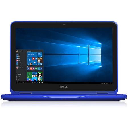 Laptop 2-in-1 DELL 11.6'' Inspiron 3179 (seria 3000), HD Touch,  Intel Core m3-7Y30 , 4GB, 128GB SSD, GMA HD 615, Win 10 Home, Blue
