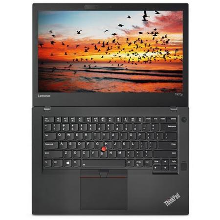 Laptop Lenovo 14'' ThinkPad T470p, WQHD IPS,  Intel Core i7-7820HQ, 16GB DDR4, 512GB SSD, GeForce 940MX 2GB, 4G LTE, Win 10 Pro