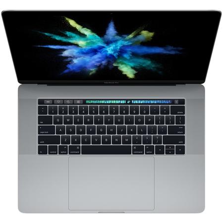 Laptop Apple MacBook Pro 15" Retina with Touch Bar, i7 2.8GHz, 16GB, 256GB SSD, Radeon Pro 555 2GB, Mac OS Sierra, Space Grey, INT keyboard