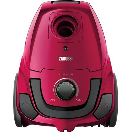 Aspirator cu sac ZANCG24SPM, 600 W, tub telescopic din metal, mini turbo-perie, roz