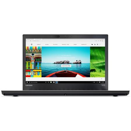 Laptop Lenovo 14'' ThinkPad T470, FHD IPS Touch, Procesor Intel Core i7-7500U, 16GB DDR4, 512GB SSD, GMA HD 620, 4G LTE, FingerPrint Reader, Win 10 Pro, Black