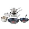 Set 7 piese Tefal Elementary, Thermo-Spot, inox