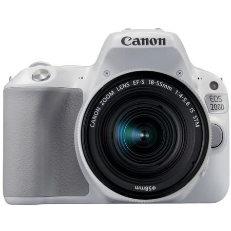 Aparat foto DSLR Canon EOS 200D, 24.2 MP, Wi-Fi, Alb + Obiectiv EF-S 18-55mm,f/3.5-5.6  IS SL