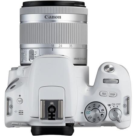 Aparat foto DSLR Canon EOS 200D, 24.2 MP, Wi-Fi, Alb + Obiectiv EF-S 18-55mm,f/3.5-5.6  IS SL
