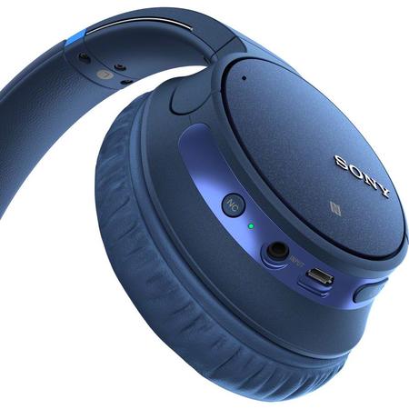 Casti audio WH-CH700NL, Noise Canceling, Google Assistant, Wireless, Bluetooth, NFC, Albastru