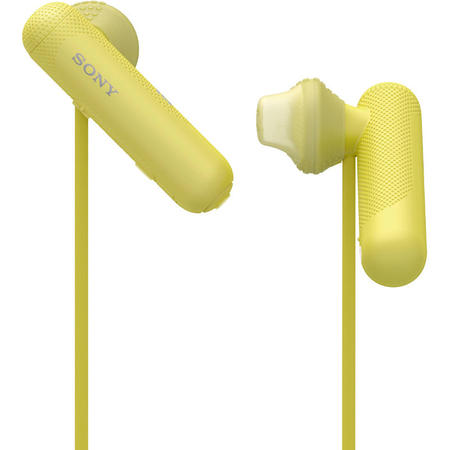 Casti audio sport in ear WI-SP500Y, Google Assistant, Wireless, Bluetooth, NFC, Splashproof, Galben