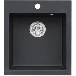 Alveus Chiuveta bucatarie Boogie 20 A91, patrata, 50 x 49 cm, negru