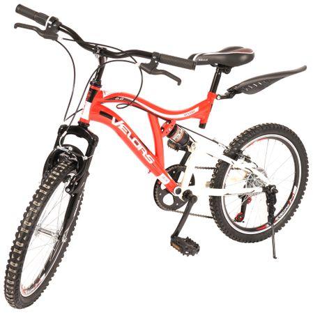 Bicicleta 20" 2059A, pentru copii, Alb/Rosu