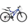Velors Bicicleta MTB 26" 2659A, cu suspensie, Negru/Albastru