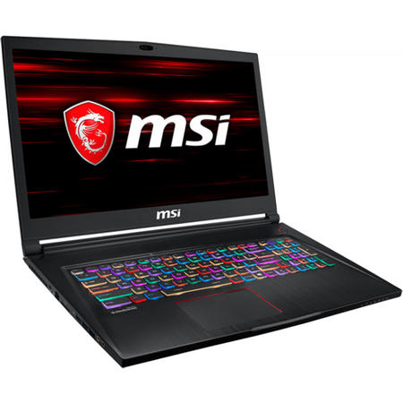 Laptop MSI Gaming 17.3'' GS73 Stealth 8RE, FHD 120Hz 3ms, Procesor Intel Core i7-8750H, 16GB DDR4, 1TB + 128GB SSD, GeForce GTX 1060 6GB, No OS, Black, Per Key RGB Backlit