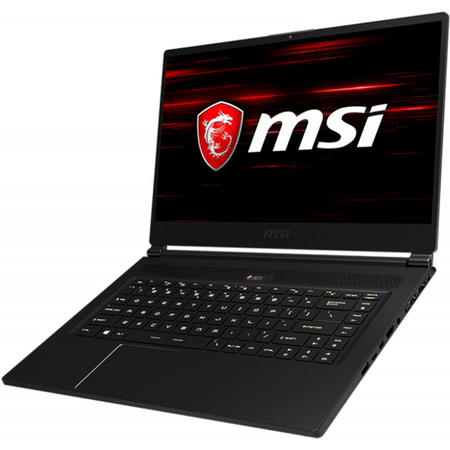 Laptop MSI Gaming 15.6'' GS65 Stealth Thin 8RE, FHD 144Hz 7ms, Procesor Intel Core i7-8750H, 16GB DDR4, 256GB SSD, GeForce GTX 1060 6GB, No OS, Black, Per Key RGB Backlit
