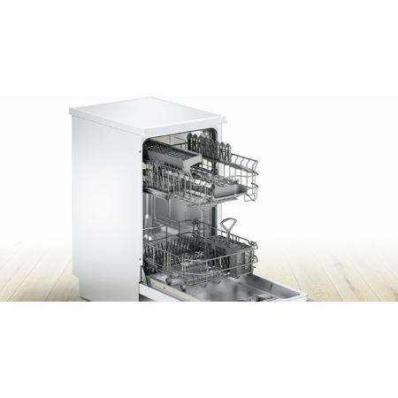 Masina de spalat vase Bosch Serie 2 SPS25CW05E, 9 seturi, 5 programe, 45 cm, SilencePlus, clasa A+, alb