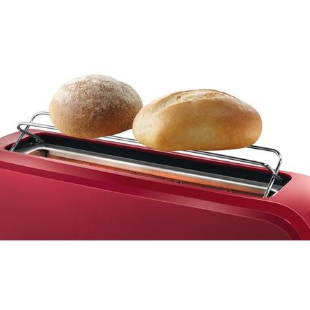 Prajitor de paine Bosch TAT3A004, 980 W, 2 felii, deconectare automata, rosu