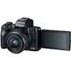 Canon Aparat foto mirrorless EOS M50, 25.8 MP, 4K, Wi-Fi, Negru + Obiectiv EF-M 15- 45mm f/3.5-6.3 IS STM