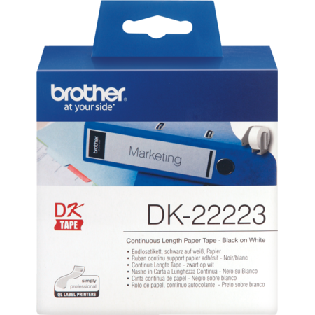 Rola de etichete continua Brother DK-22223
