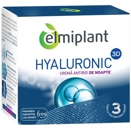 Crema antirid de noapte Elmiplant Hyaluronic, 50 ml