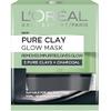 Masca revitalizanta pentru iluminarea tenului cu extract de carbune  L'Oreal Paris Pure Clay, 50 ml