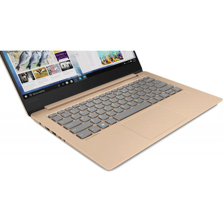 Laptop IdeaPad 530S-14IKB cu procesor Intel® Core™ i7-8550U pana la 4.00 GHz, Kaby Lake R, 14", WQHD, IPS, 16GB, 512GB SSD, NVIDIA GeForce MX 150 2GB, Microsoft Windows 10, Copper
