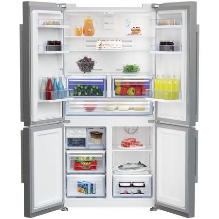 Side by Side GN1416221XP, 541 l, Clasa A+, NeoFrost dual cooling, Everfresh+, H 182 cm, Inox antiamprenta