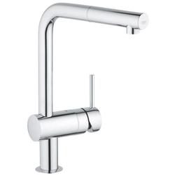 Baterie de bucatarie Grohe Minta, dus, pipa extractibila, crom, 32168000