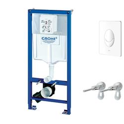 Set Grohe Rapid SL 3 in 1 cu clapeta Skate Air alba, set fixare, 38722001