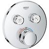 Ornament Grohe Grohterm Smartcontrol, termostatic, rotund, 2 iesiri, instalare cu Rapido SmartBox, crom, 29119000