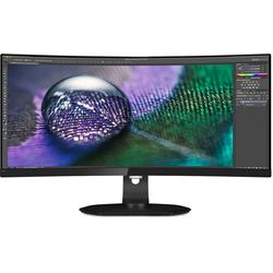 Monitor LED Philips 349P7FUBEB 34", Curbat, UWQHD, Display Port, Negru