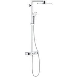 Coloana dus cu termostat pentru montare pe perete Grohe Euphoria SmartControl 310 Duo, crom, 26507000